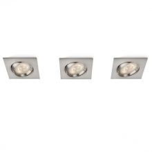 Galileo lampa wpuszczana 3x3W LED 230V matowy chrom